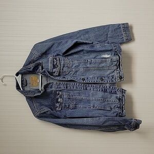 Hollister women's denim jacket sz medium
